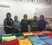 Knitting ‘Aunties’ produce 480 Items